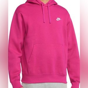 women’s bright pink nike hoodie
